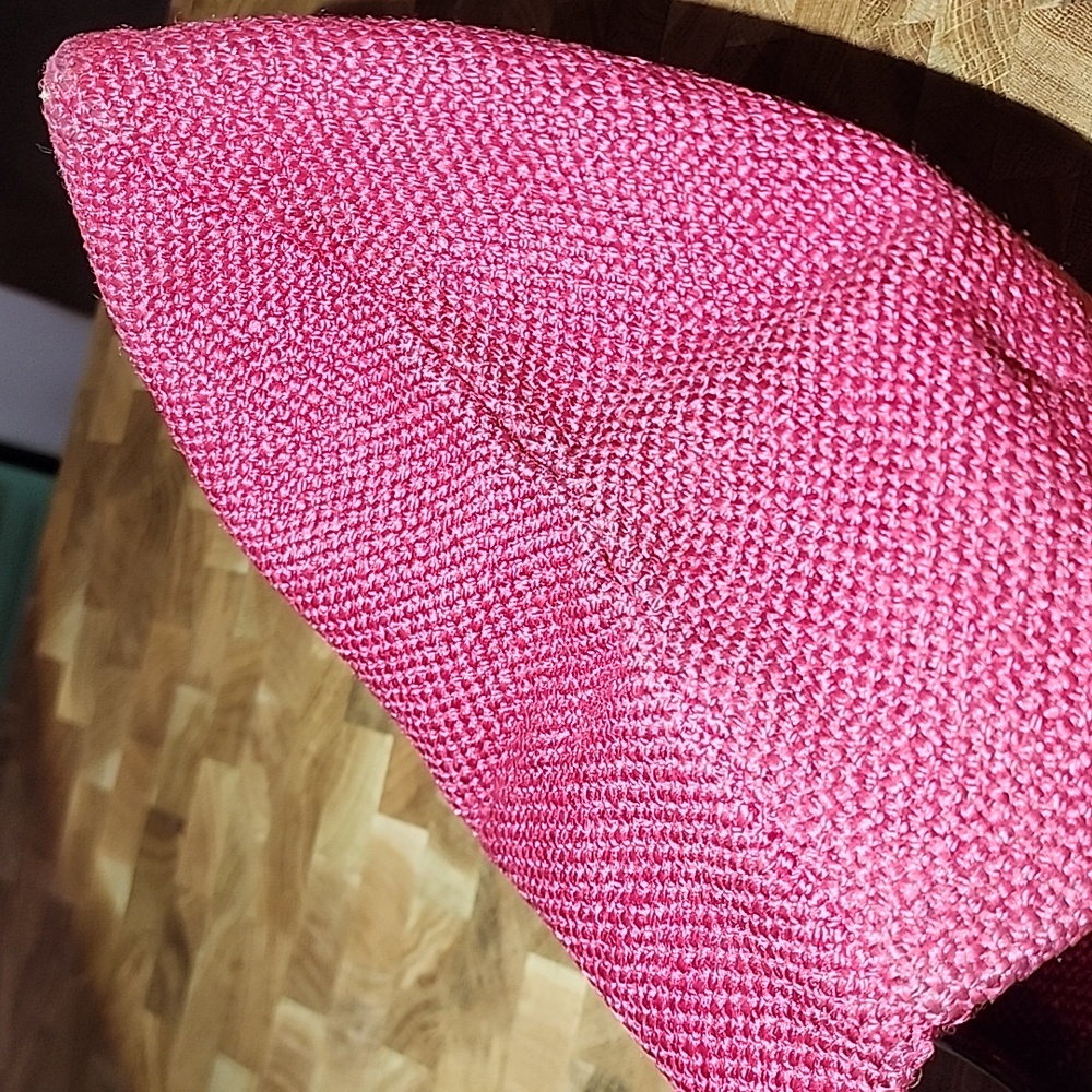 Vintage MCM red Jute Hand bag clutch - Picture 9 of 16